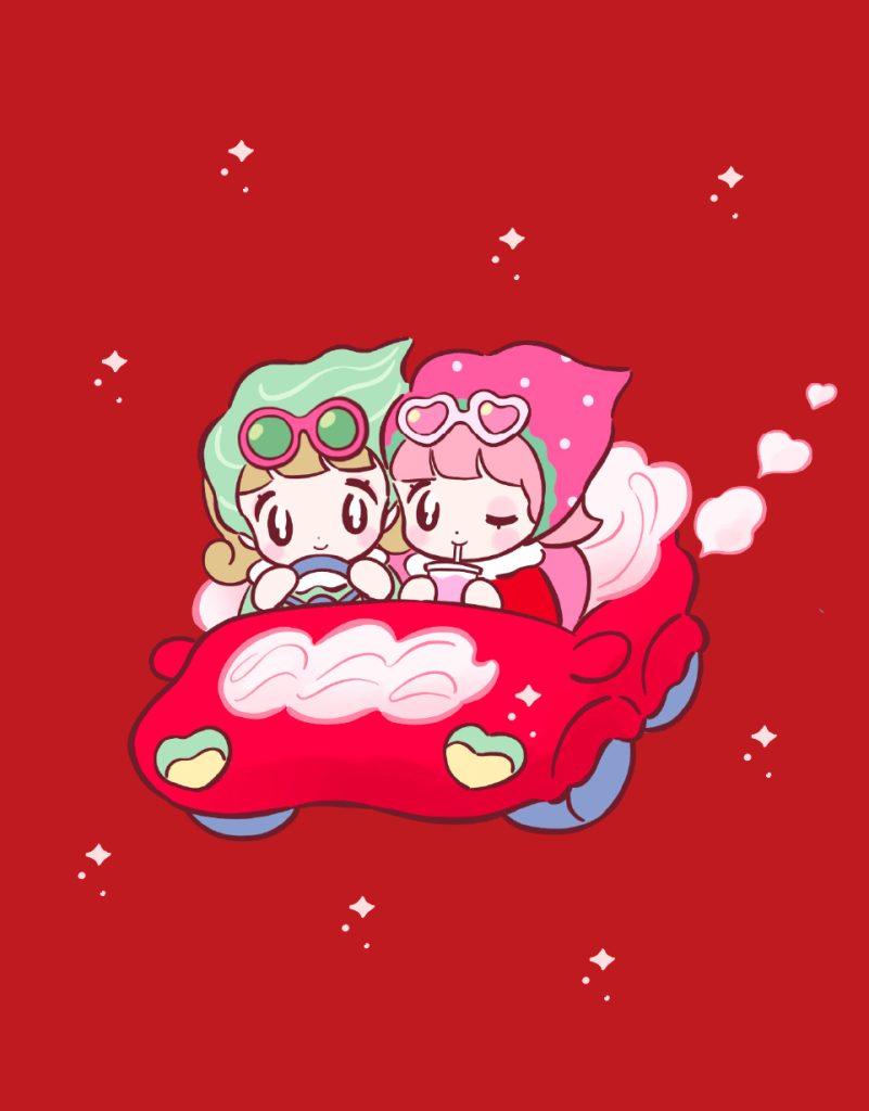 TVCM内挿入イラスト｜マックカフェ「寄り道マック」